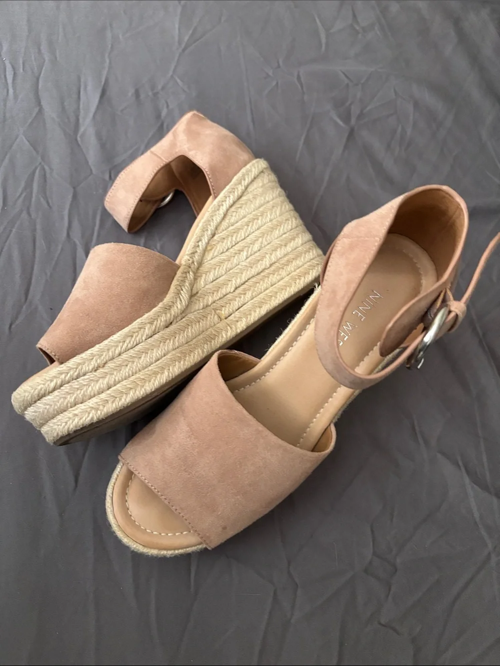 Nine West Blush Tan/Brown Wedges